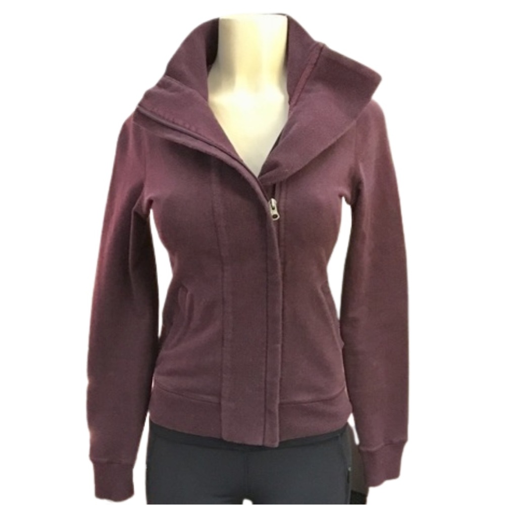 🌟2xHP 🦄🍋lululemon/oqoqo Slalom Jacket | RARE Vintage | Dark Purple | Size 6